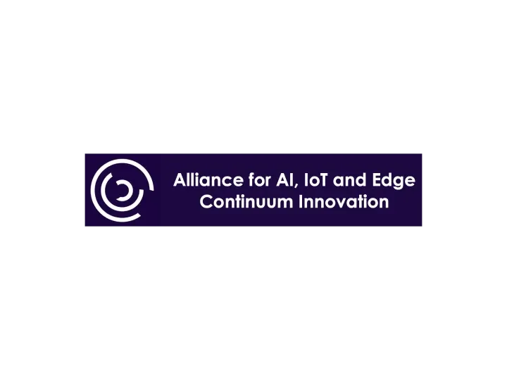 Alliance for AI
